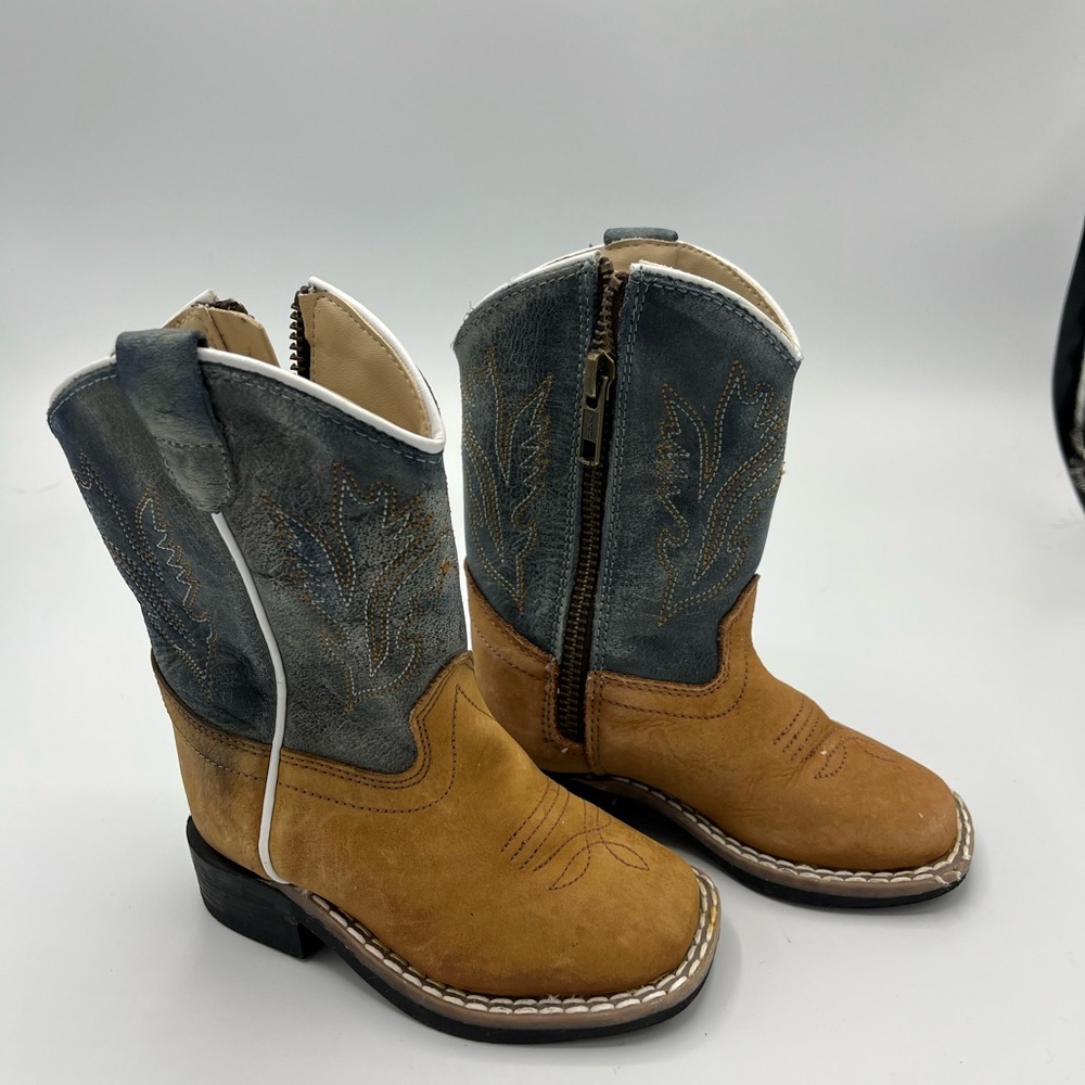 Two-Tone Western Cowboy Boots